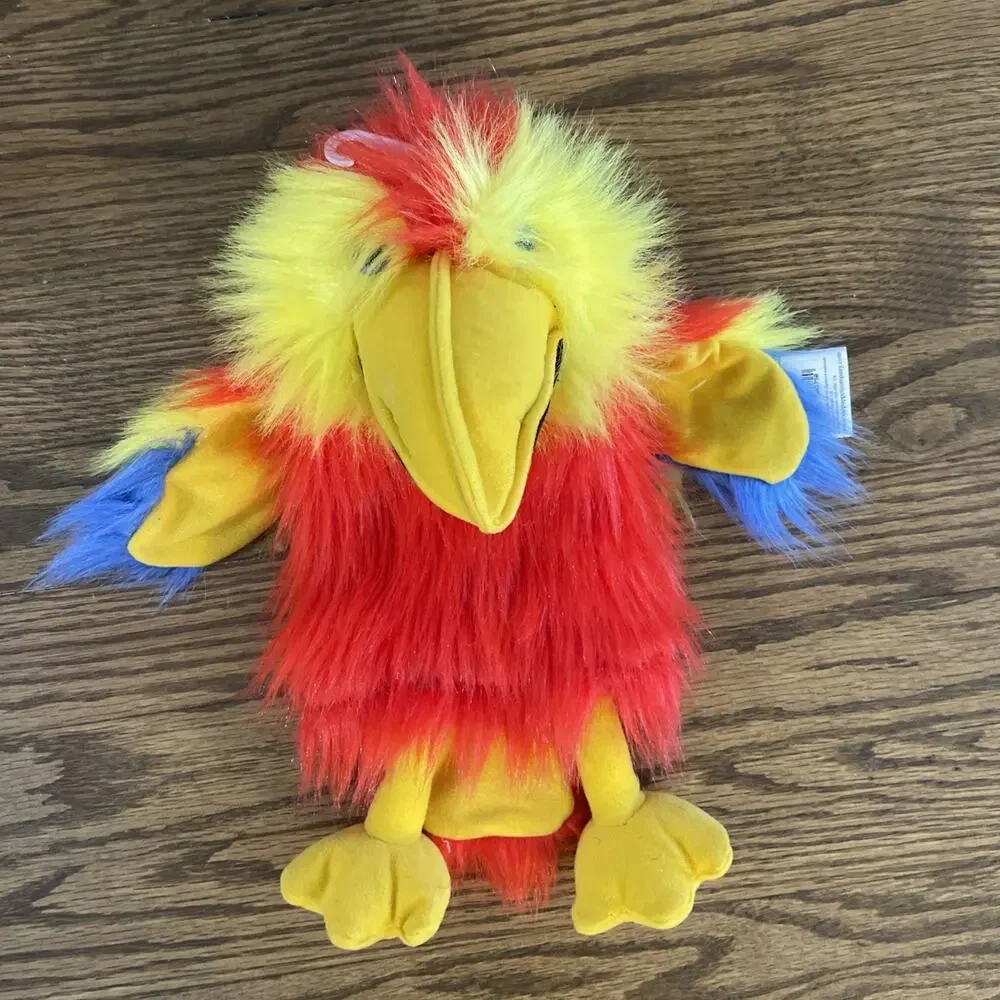 The Puppet Company Large Scarlet Red Macaw Parrot Bird Hand Puppet With Squawk